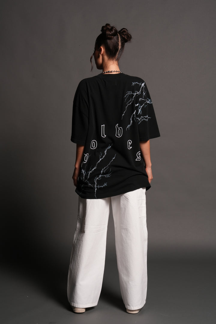 Shinobi Premium Oversized Tee in Black