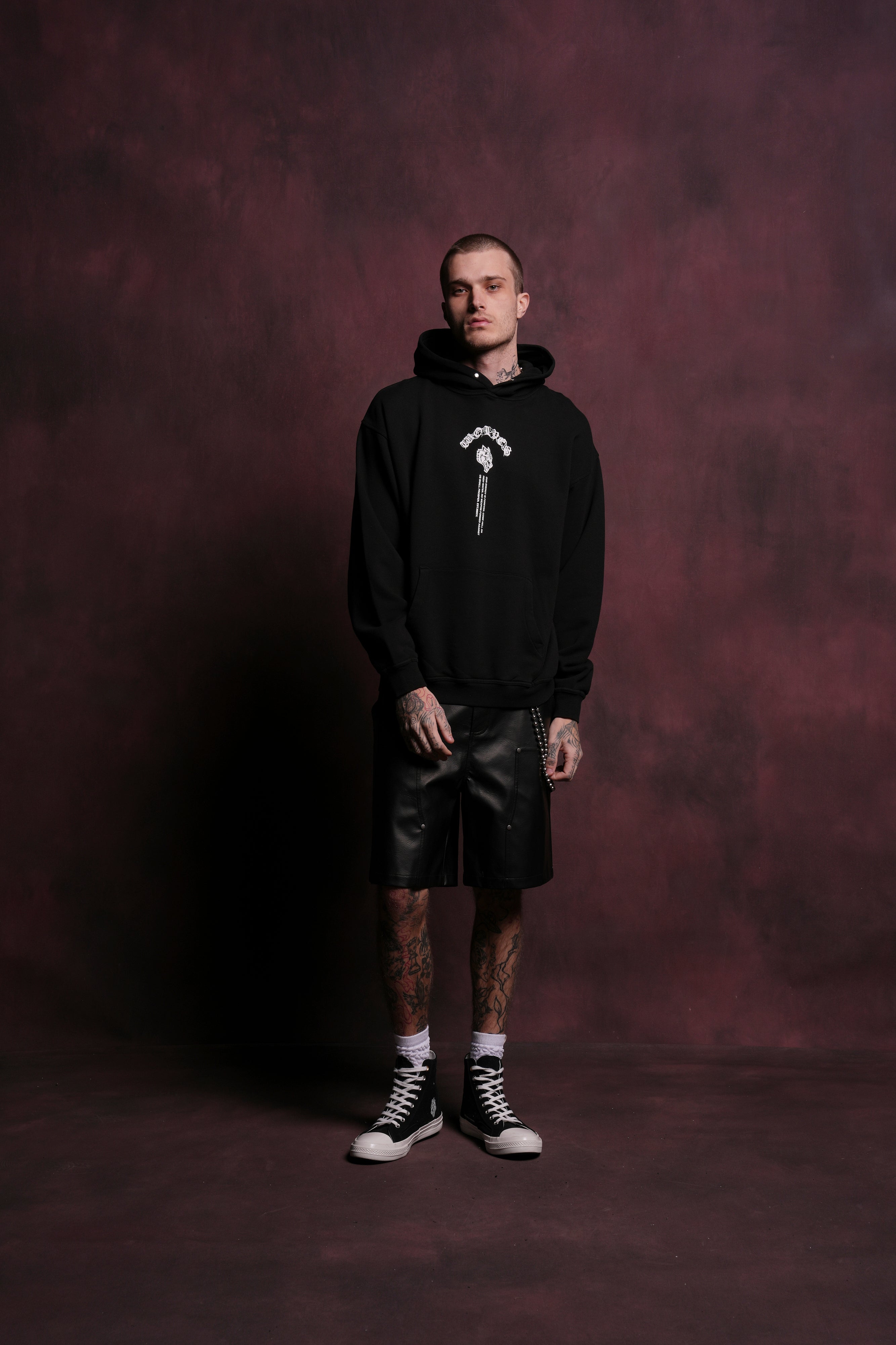 Darc Origin "P" Hoodie in Black