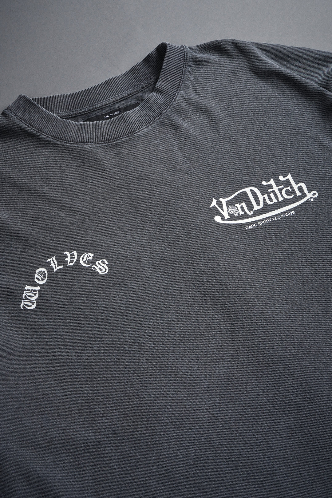 Von Darc Premium Oversized Tee in Wolf Gray