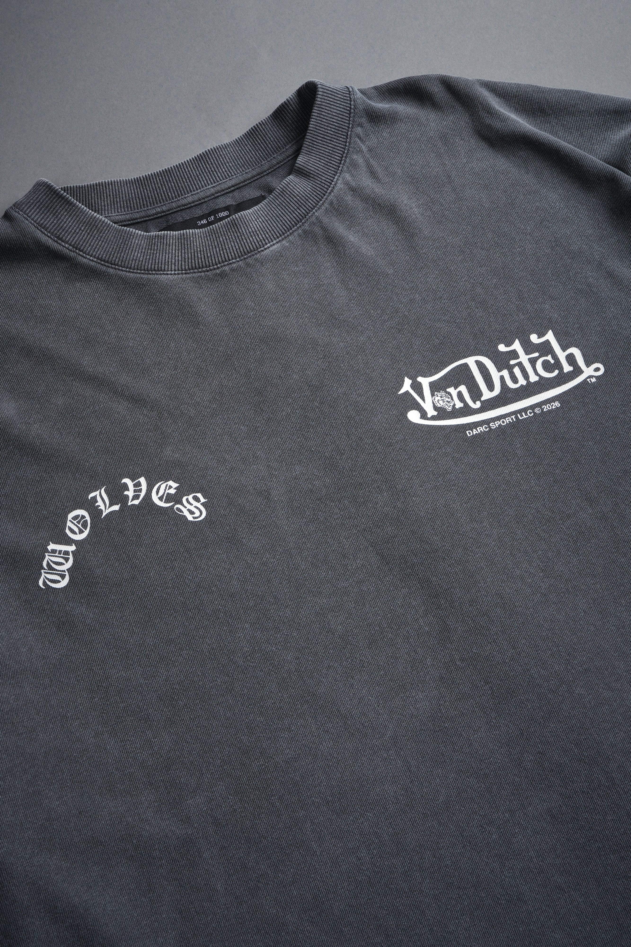 Von Darc Premium Oversized Tee in Wolf Gray