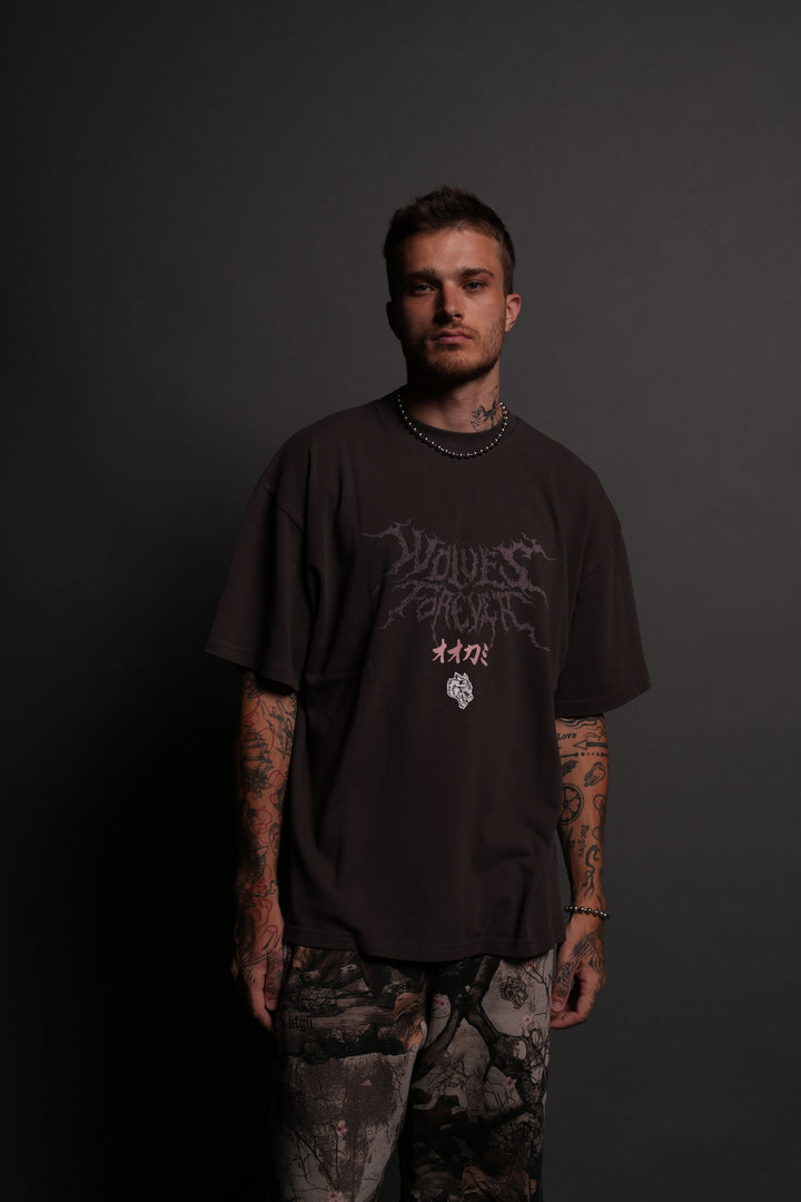 Bushido Never Dies "Premium" Tee in Darc Brown