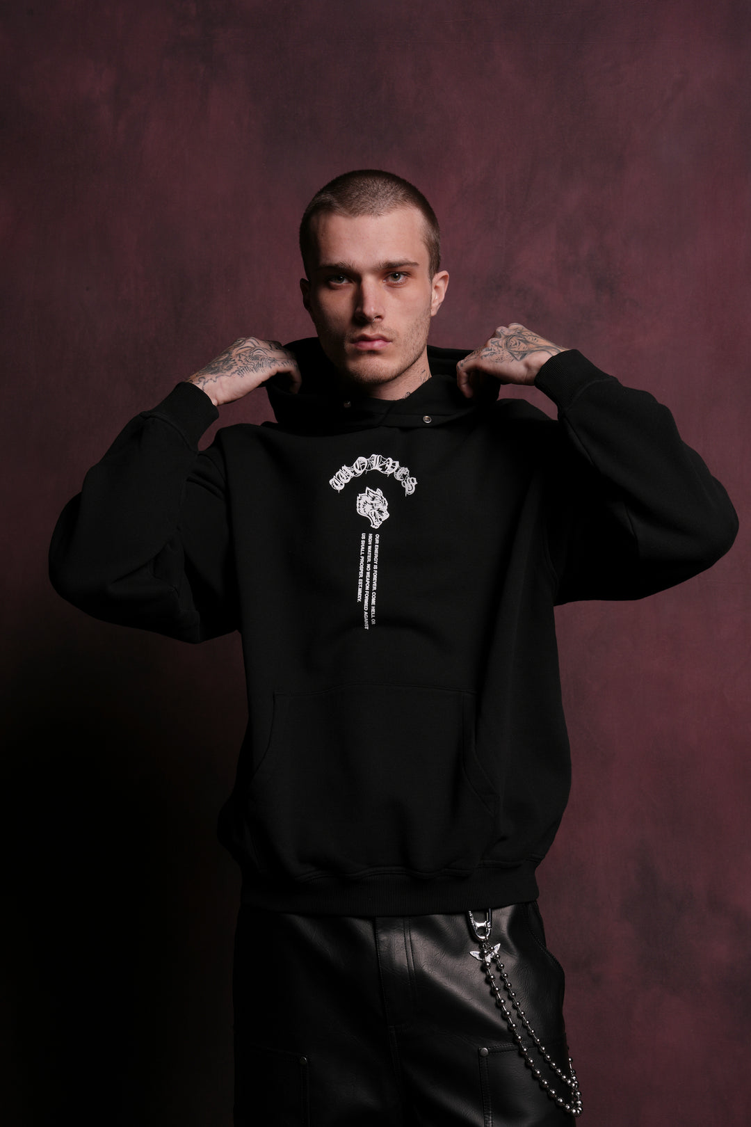 Darc Origin "P" Hoodie in Black