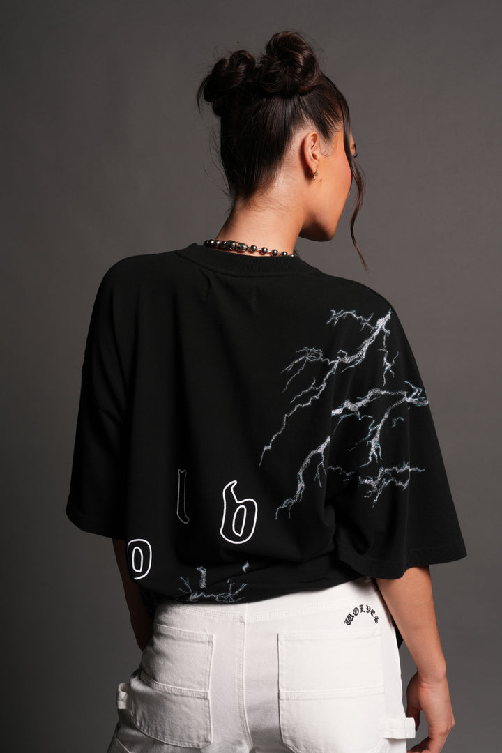Shinobi Premium Oversized Tee in Black