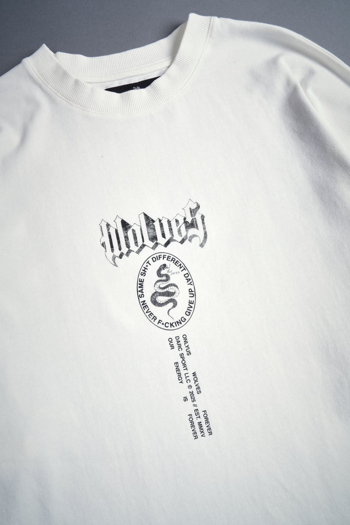 Wolves Club Forever "Premium" Oversized Tee in Cream