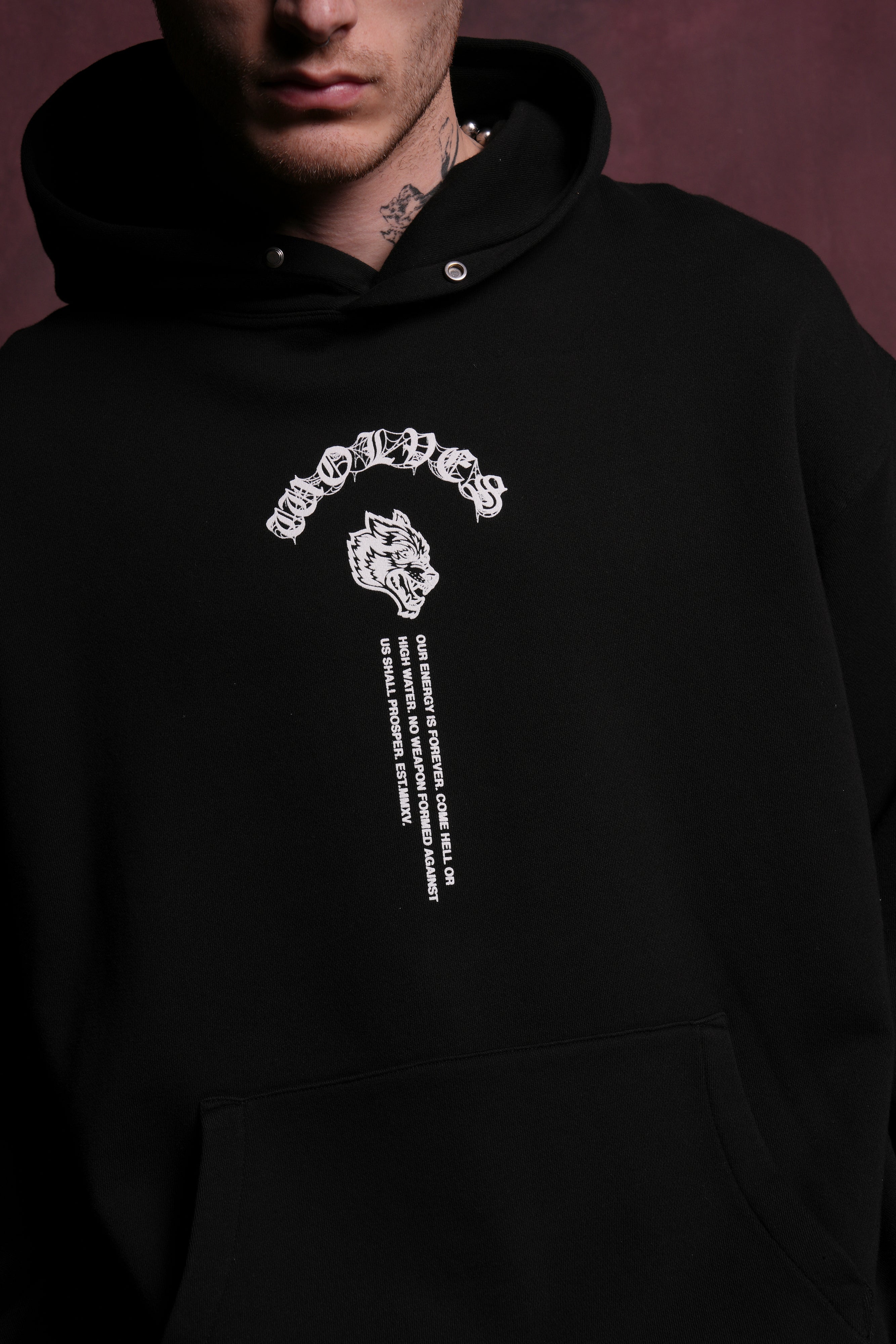 Darc Origin "P" Hoodie in Black