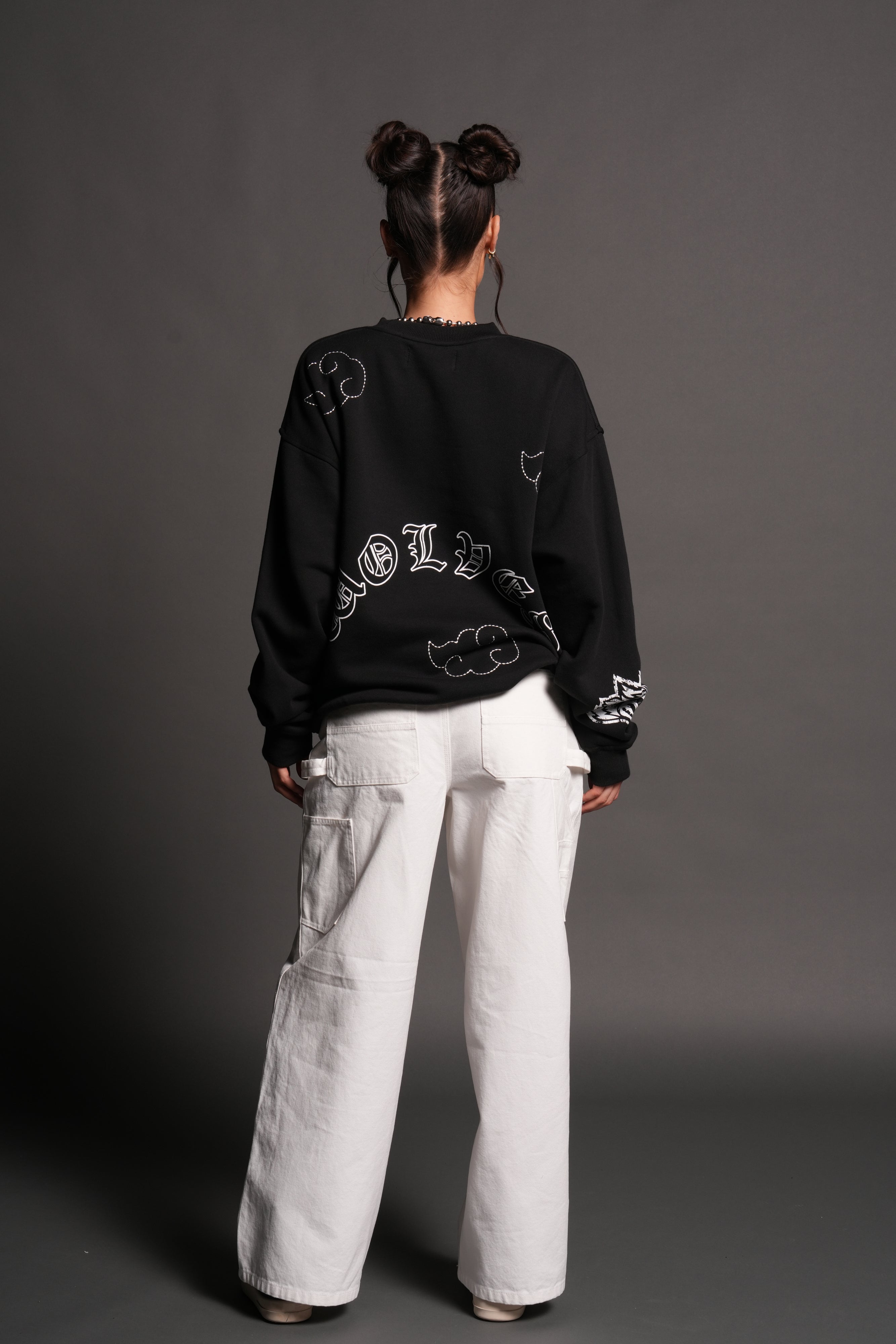 Darc Clouds London Crewneck in Black
