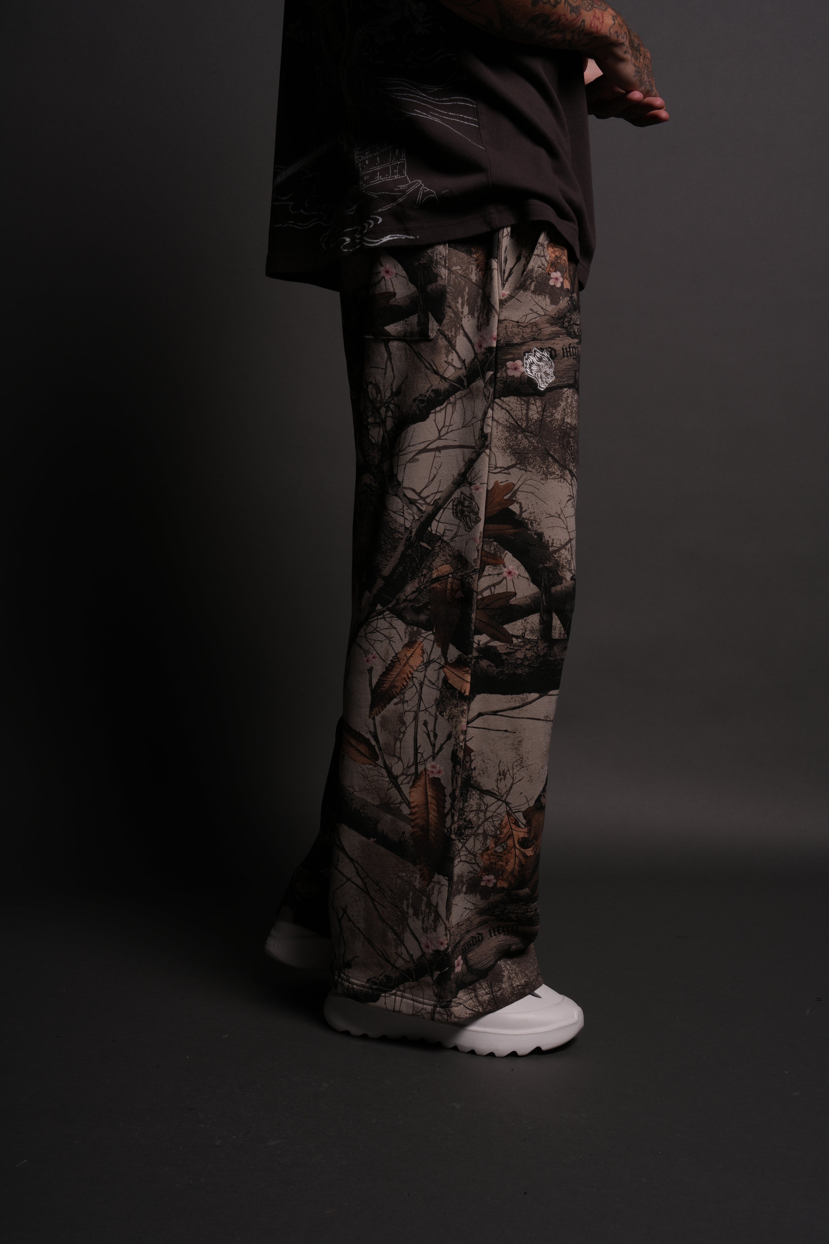Dual Lennox Sweat Pants in Cherry Blossom Woodland Camo