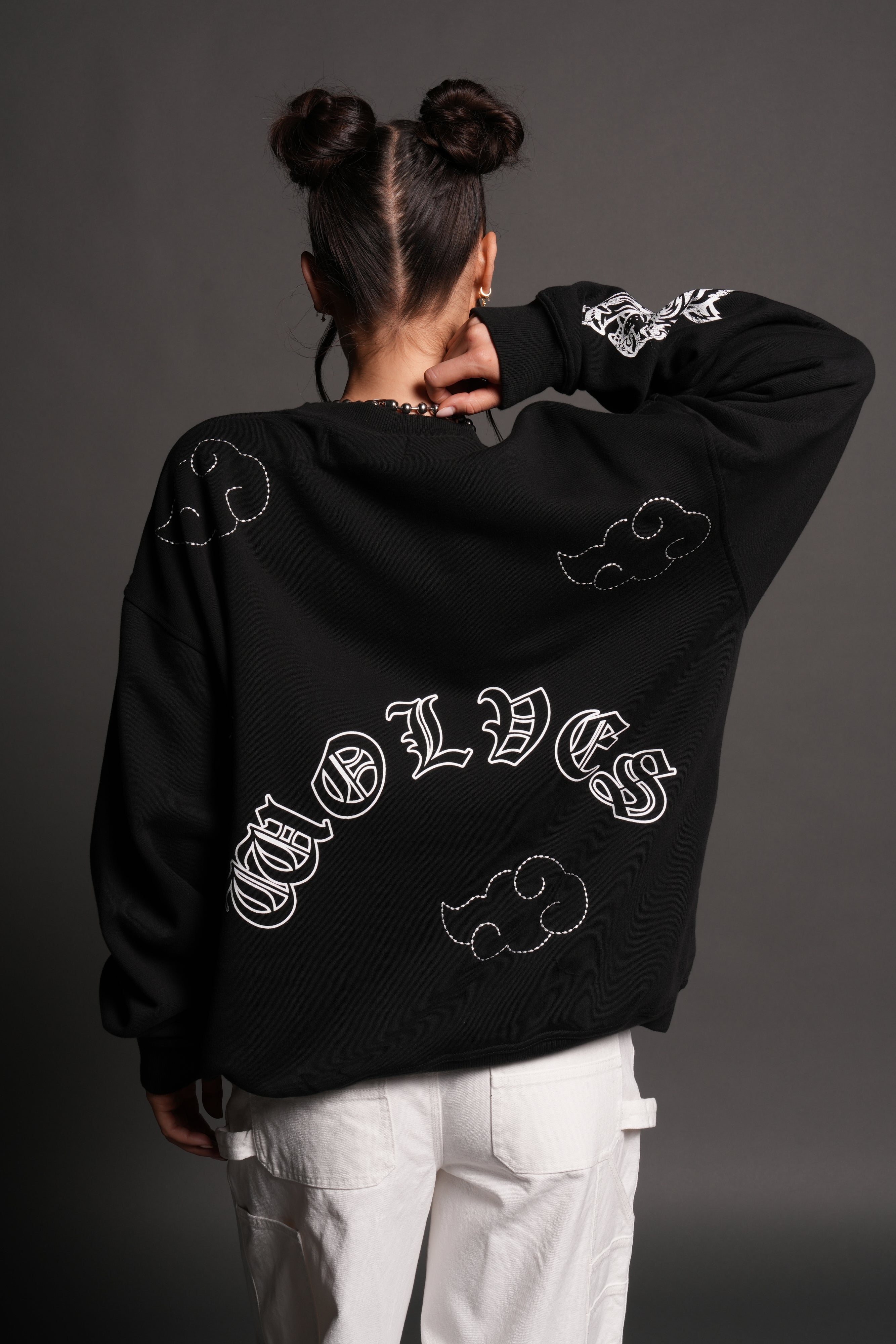 Darc Clouds London Crewneck in Black