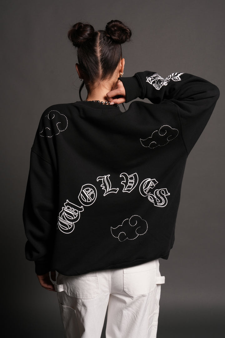 Darc Clouds London Crewneck in Black