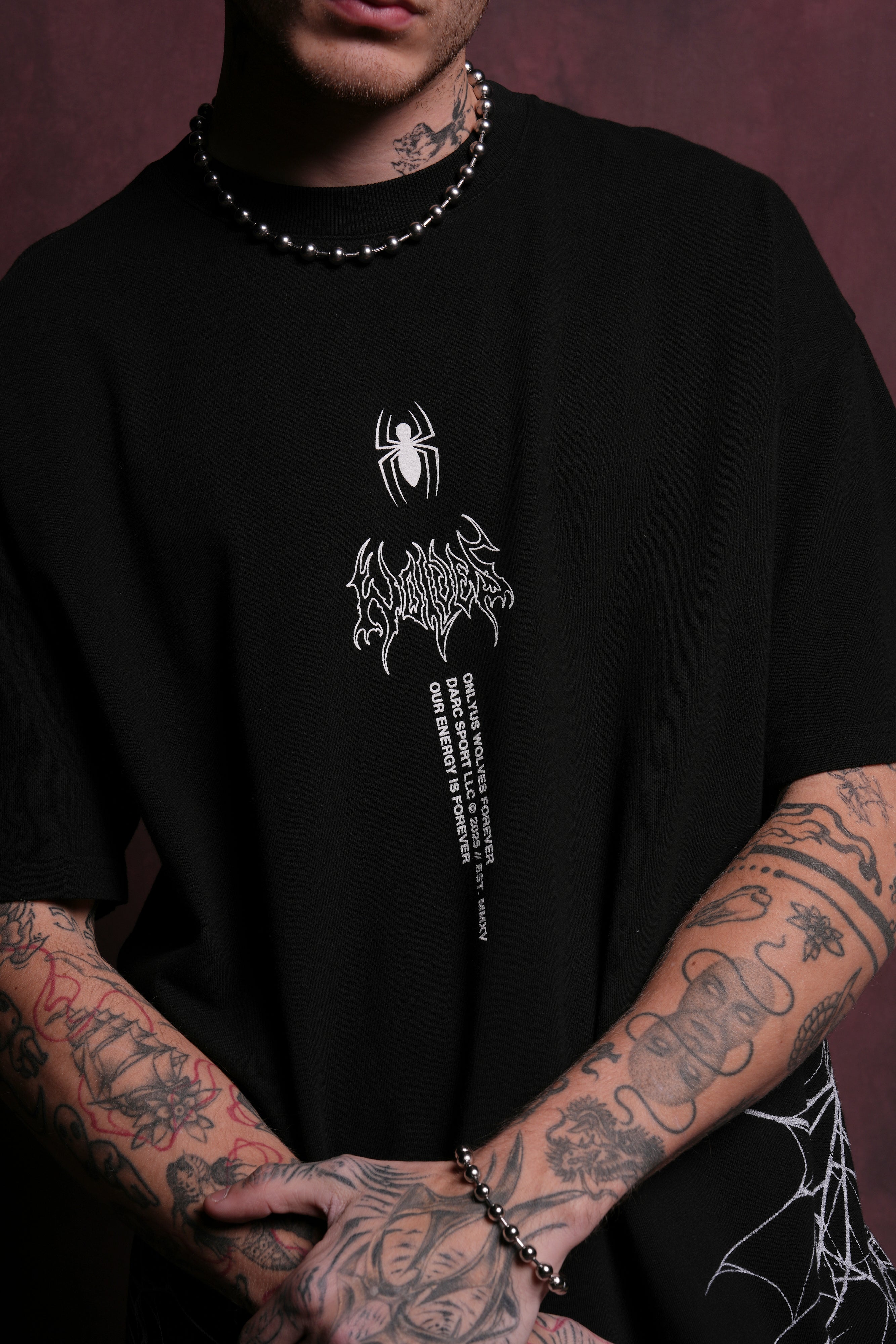 Darcness Unleashed "Premium" Oversized Tee in Black