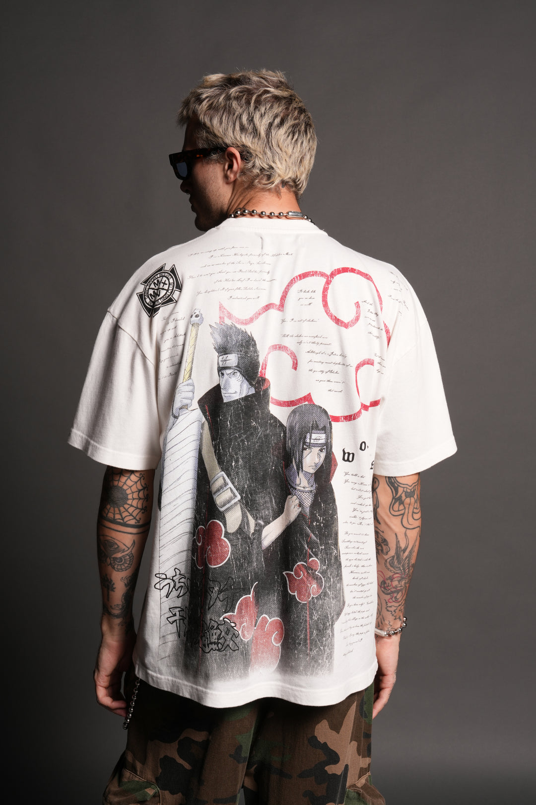 Darc Ninja Premium Oversized Tee in Cream