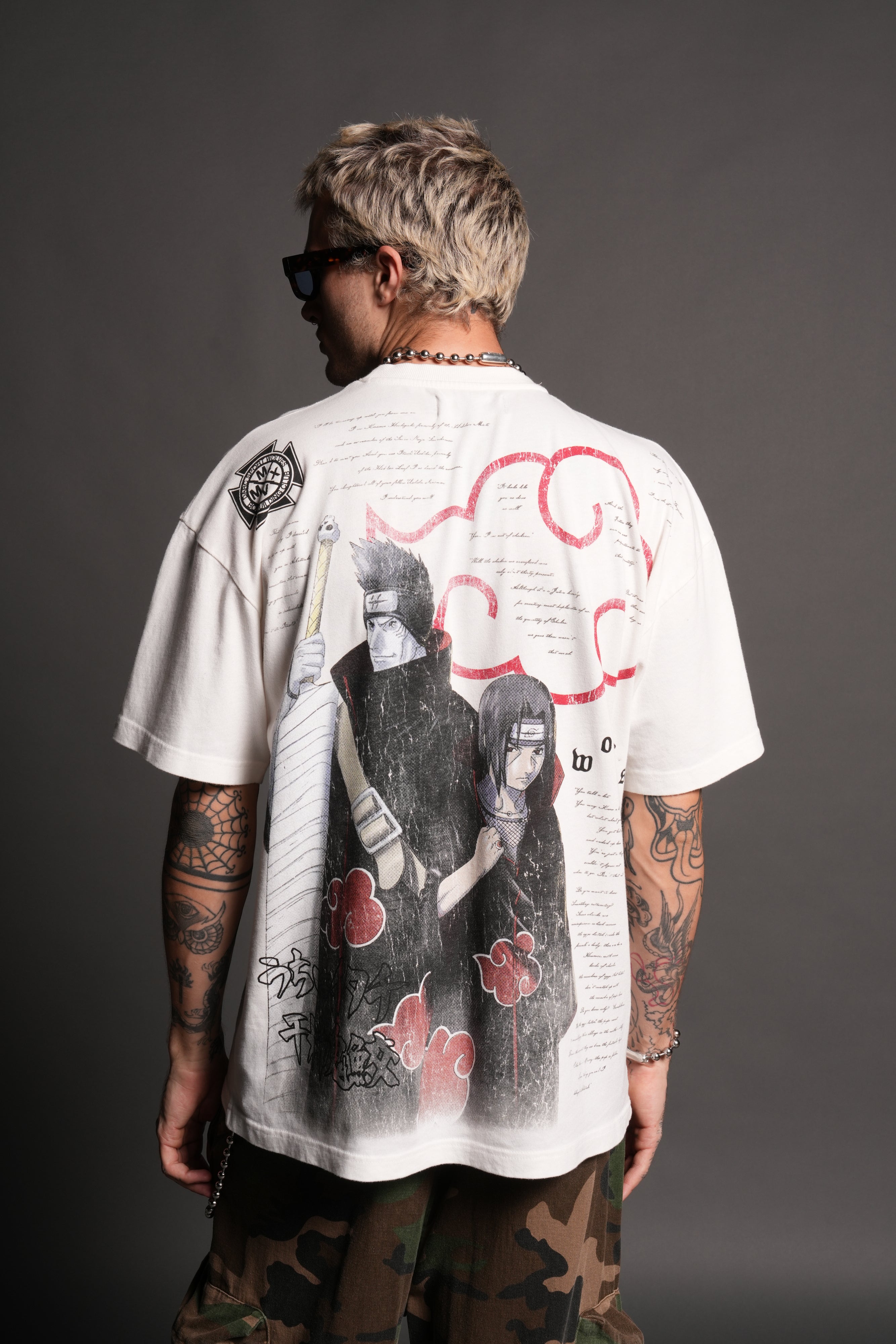 Darc Ninja Premium Oversized Tee in Cream