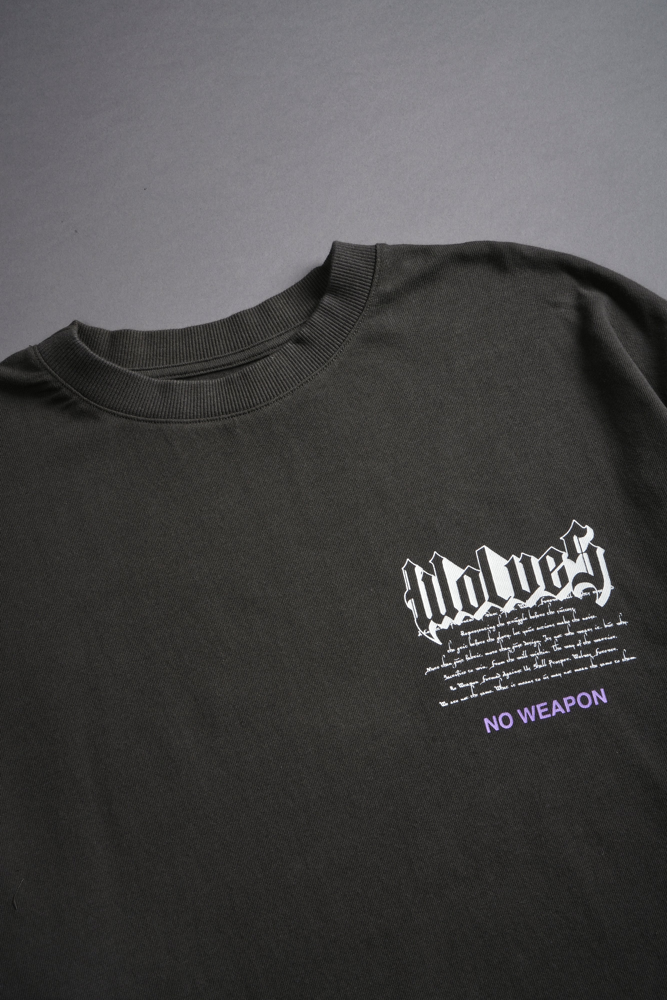 Create "Premium" Oversized Tee in Wolf Gray