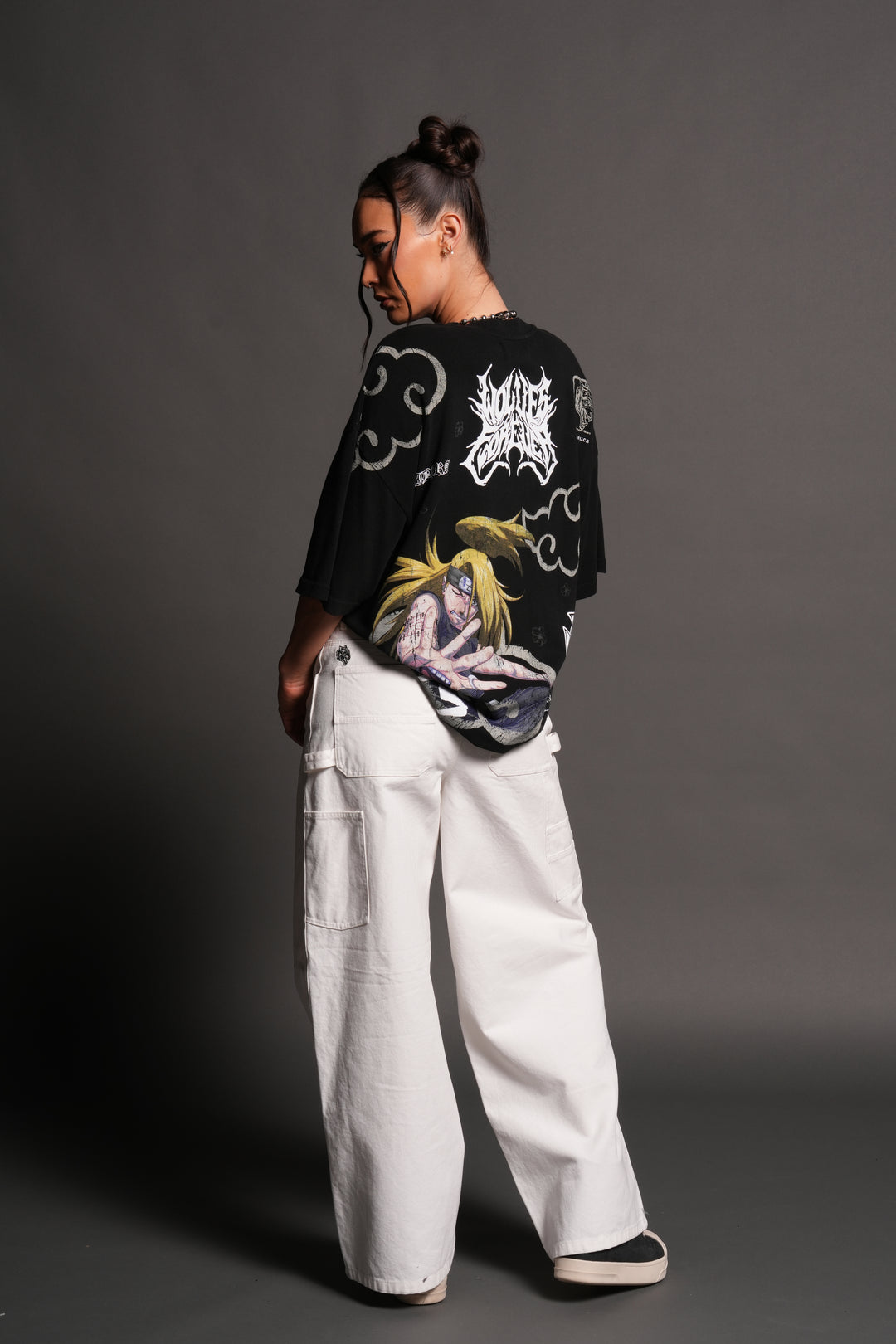 Deidara Premium Oversized Tee in Black