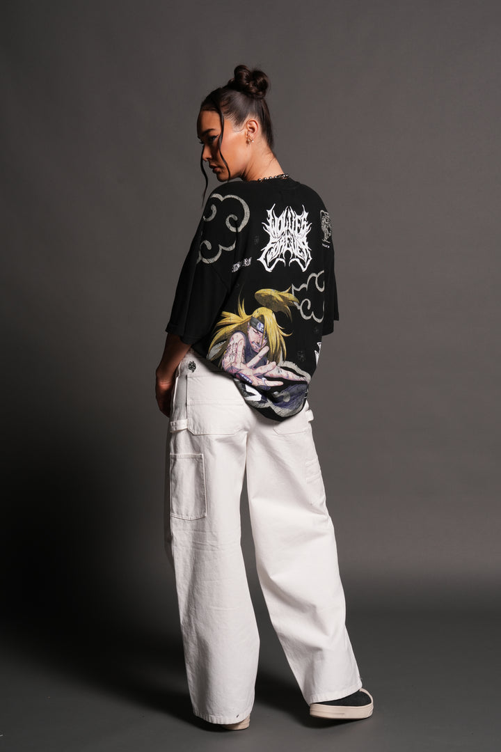 Deidara Premium Oversized Tee in Black