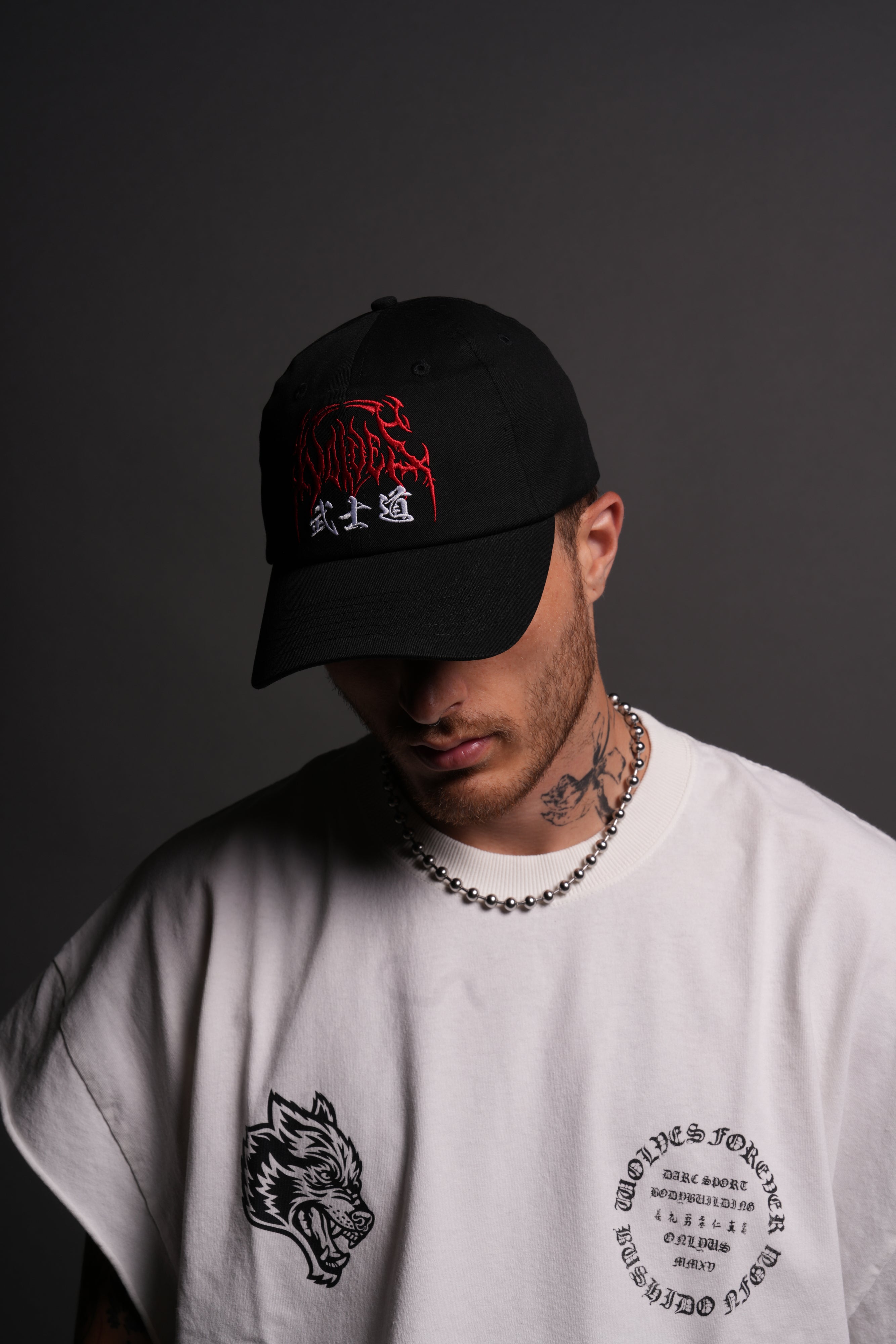 Hesh Kanji Dad Hat V2 in Black