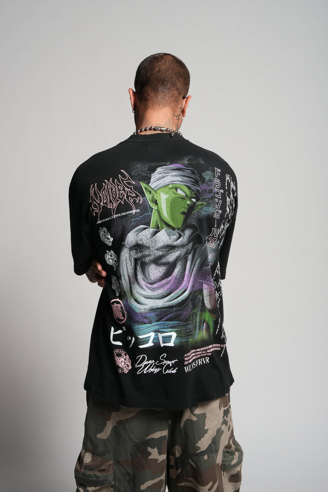 Piccolo "Premium" Oversized Unisex Tee in Black