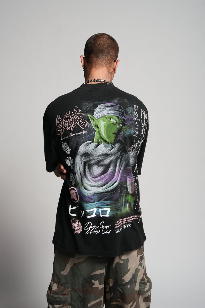 Piccolo "Premium" Oversized Unisex Tee in Black
