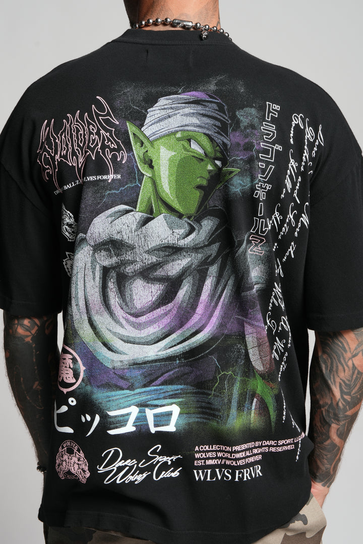 Piccolo "Premium" Oversized Unisex Tee in Black