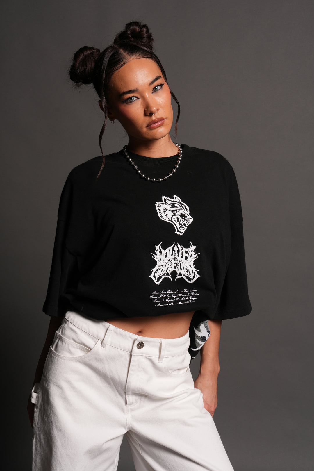 Deidara Premium Oversized Tee in Black