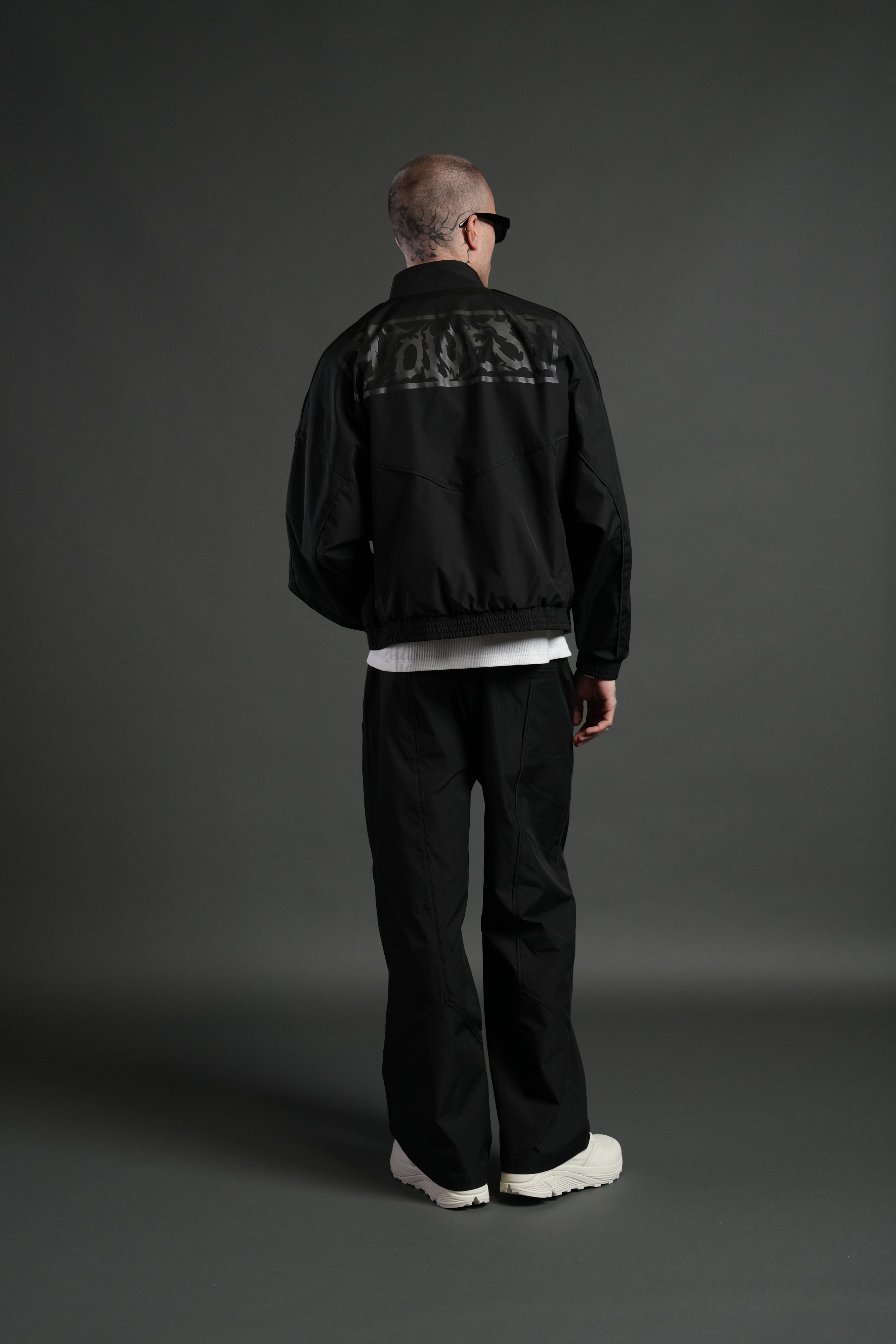 Sacred Flash Unisex Track Jacket in Black