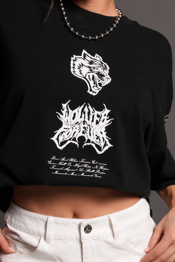 Deidara Premium Oversized Tee in Black