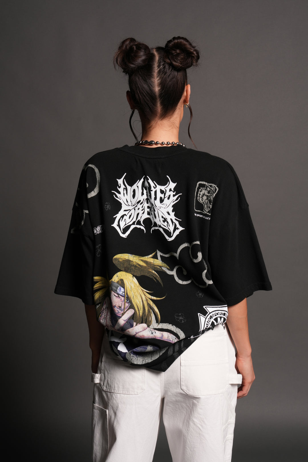 Deidara Premium Oversized Tee in Black