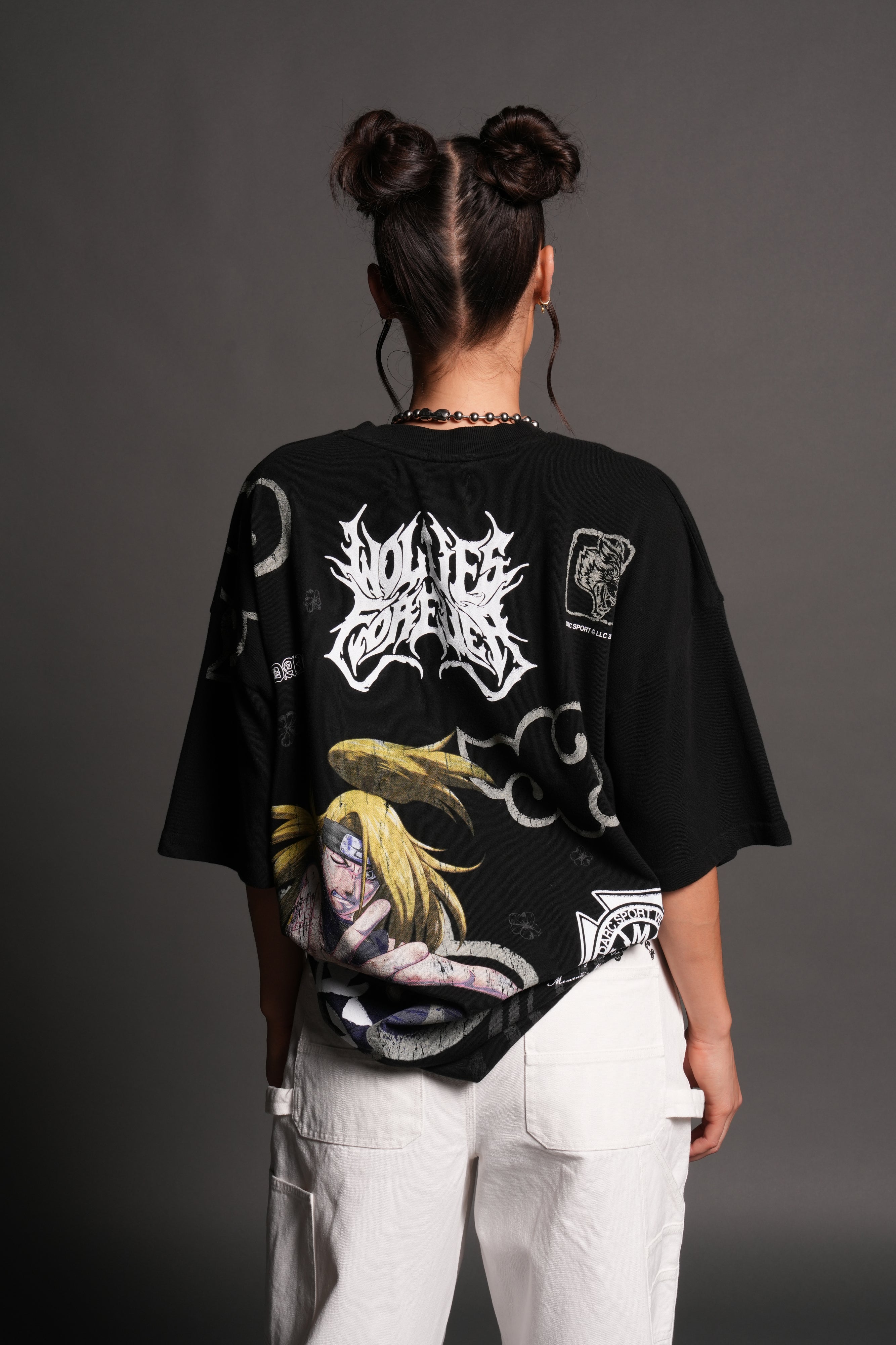 Deidara Premium Oversized Tee in Black