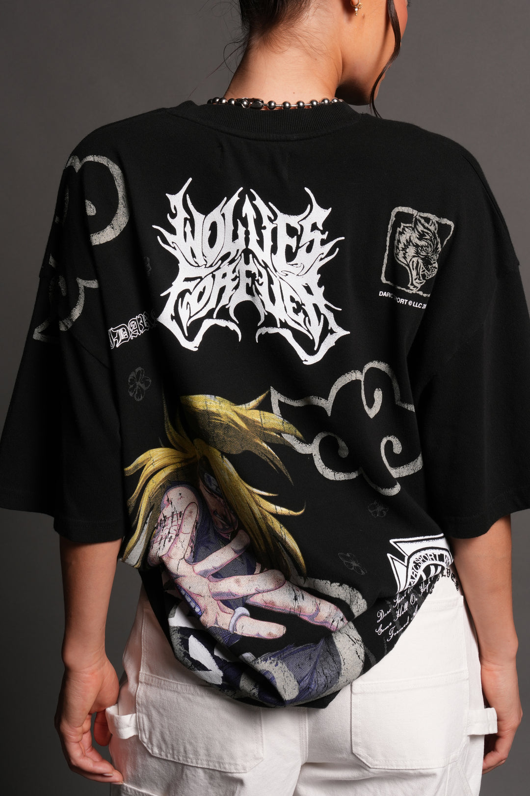 Deidara Premium Oversized Tee in Black