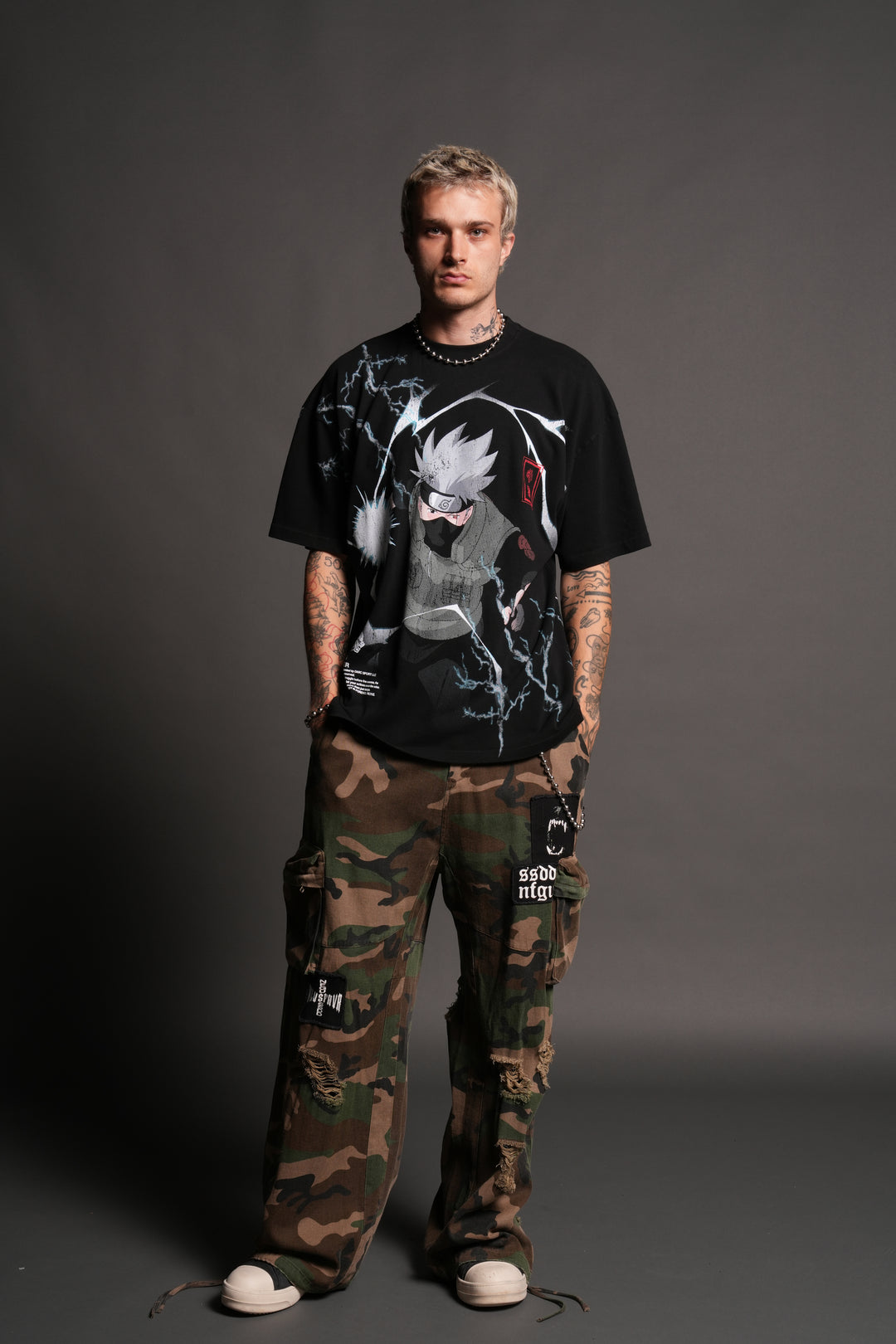 Shinobi Premium Oversized Tee in Black