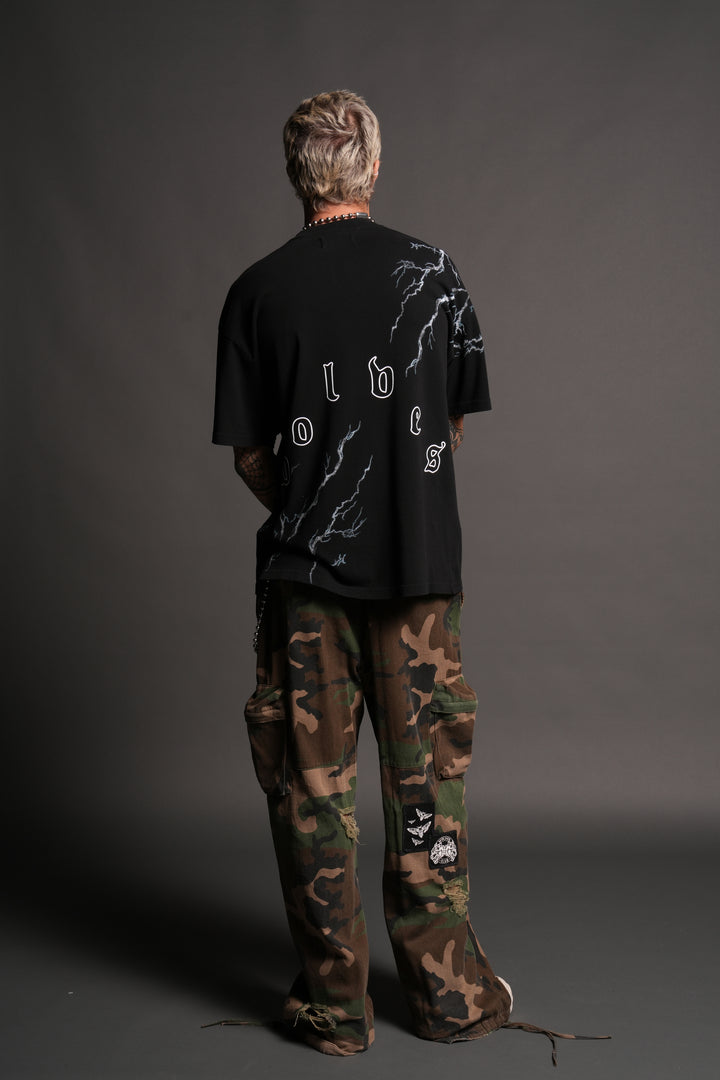 Shinobi Premium Oversized Tee in Black
