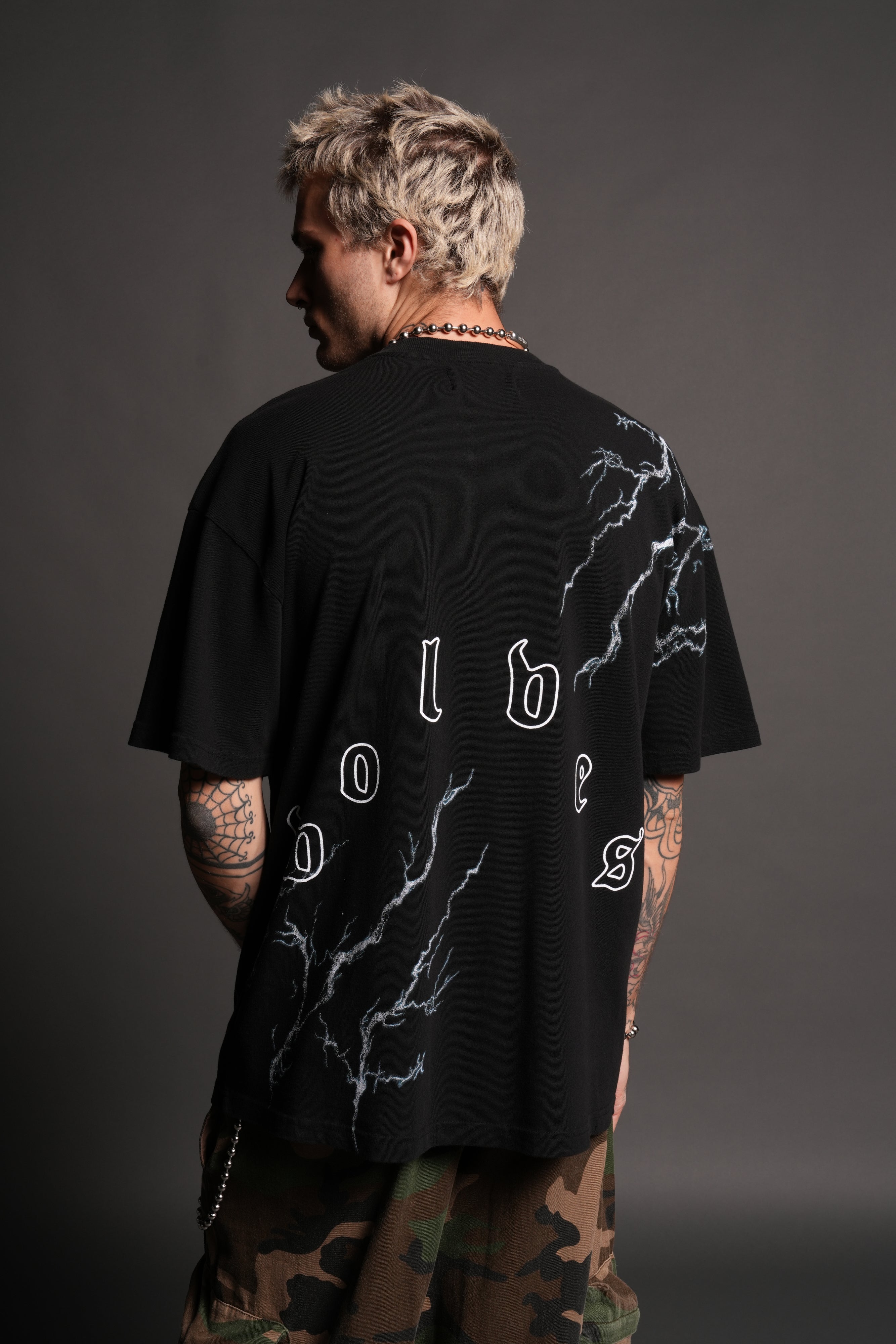 Shinobi Premium Oversized Tee in Black