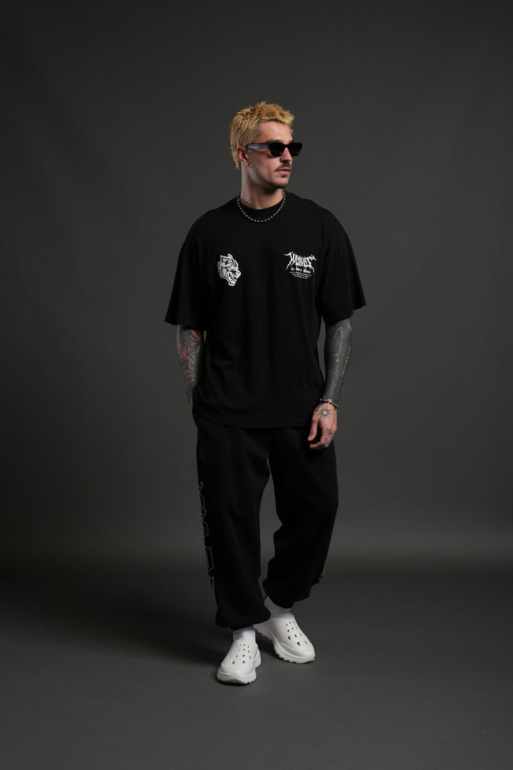 Through The Clouds "Premium" Oversized Tee in Black