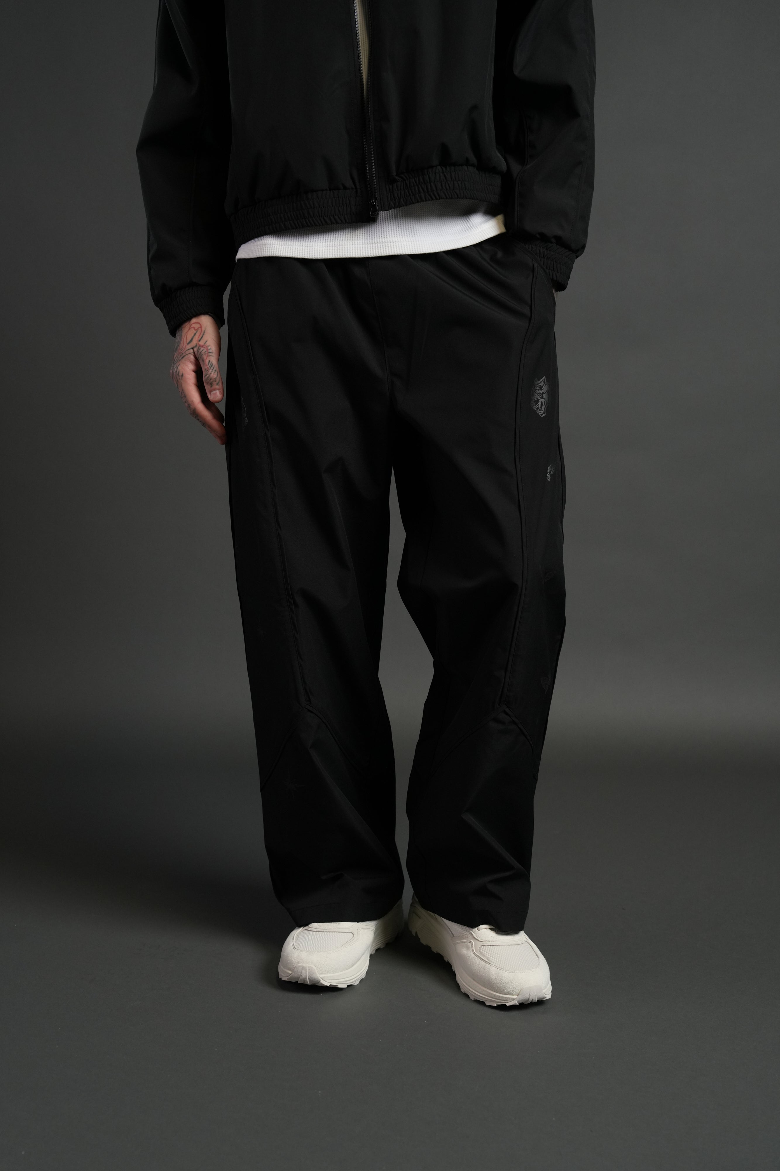 Sacred Flash Men's Quinn Track Pants in Black/Black