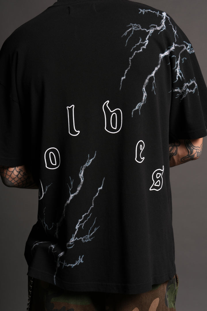 Shinobi Premium Oversized Tee in Black