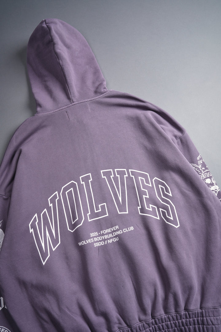 On Our Sleeve "Chambers" Zip Hoodie in Plum