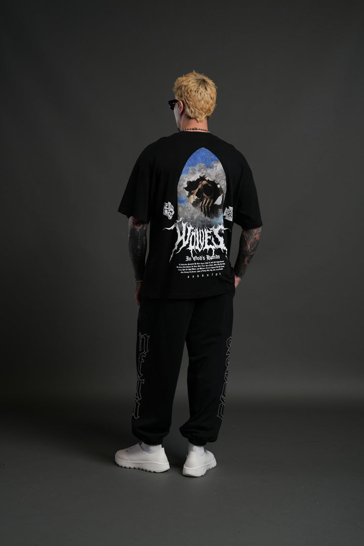 Through The Clouds "Premium" Oversized Tee in Black