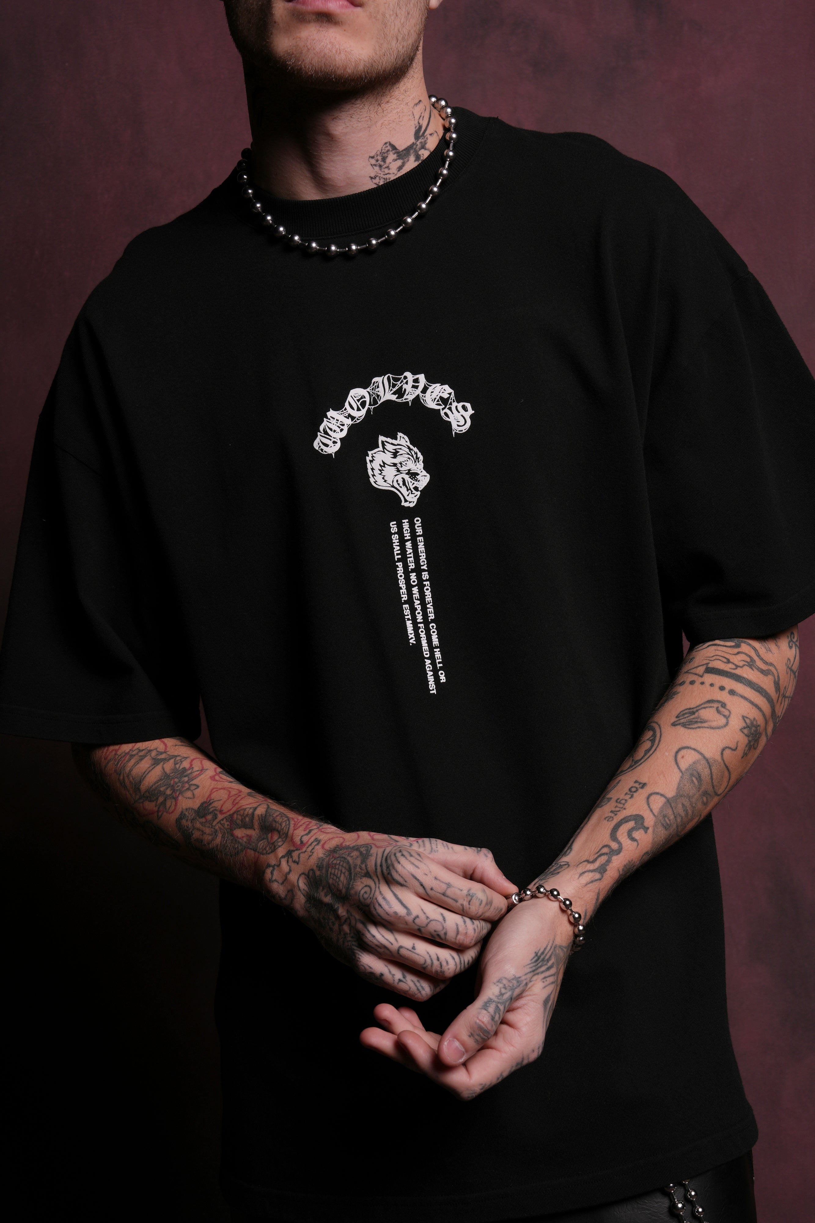 Darc Origin "Premium" Oversized Tee in Black