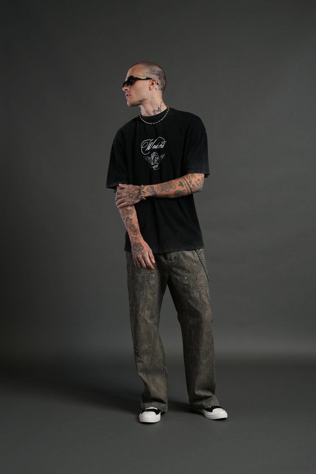 (1 Of 500) Divine Light "Premium" Oversized Tee in Black