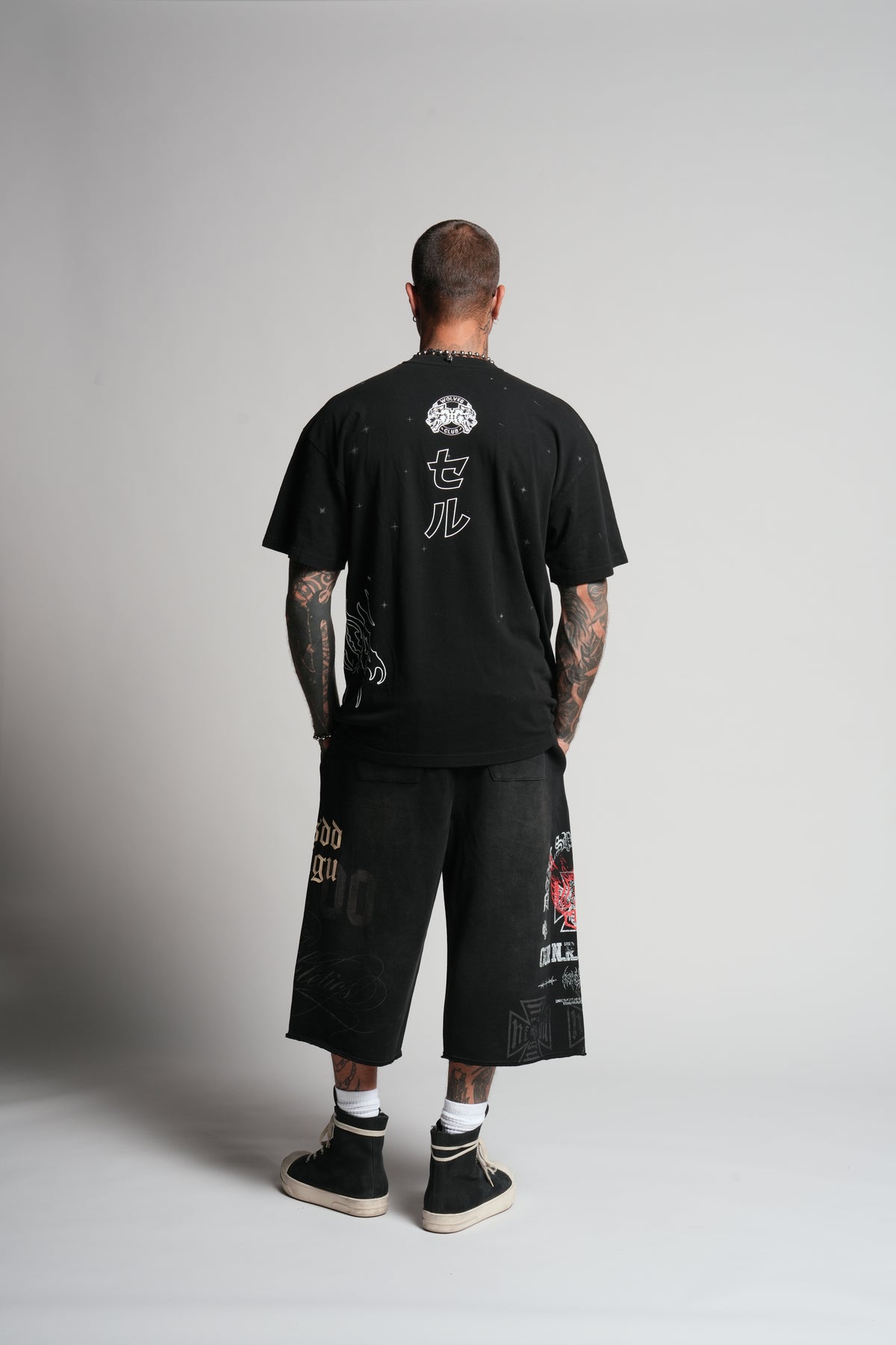 Cell Energy "Premium" Oversized Tee in Black
