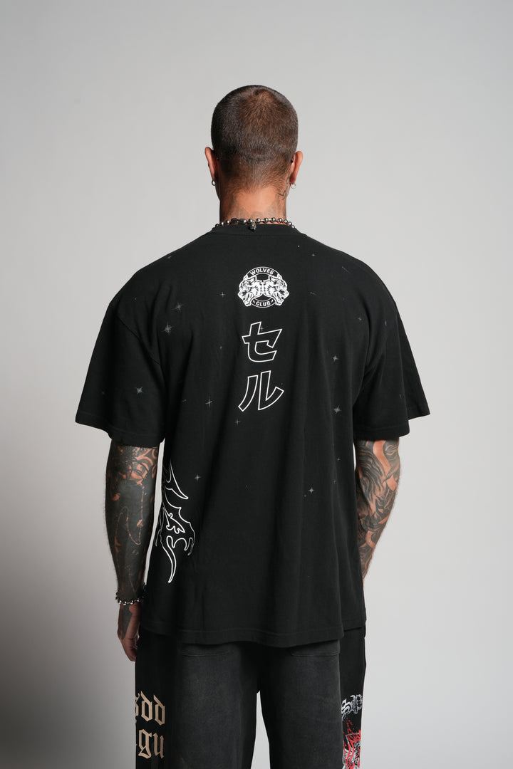 Cell Energy "Premium" Oversized Tee in Black