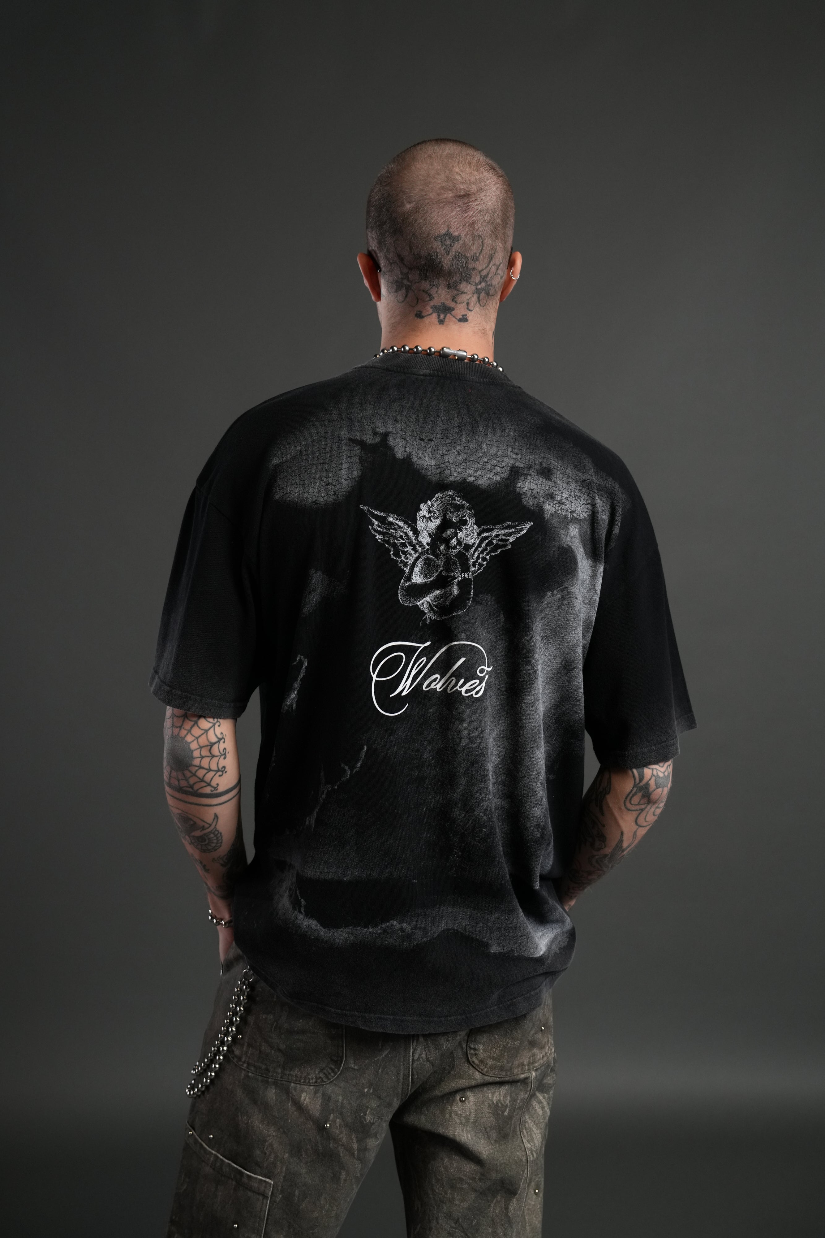 (1 Of 500) Divine Light "Premium" Oversized Tee in Black