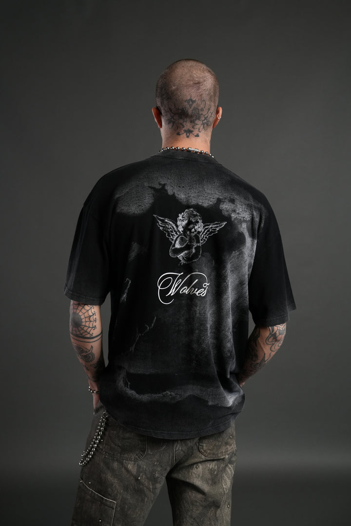 (1 Of 500) Divine Light "Premium" Oversized Tee in Black