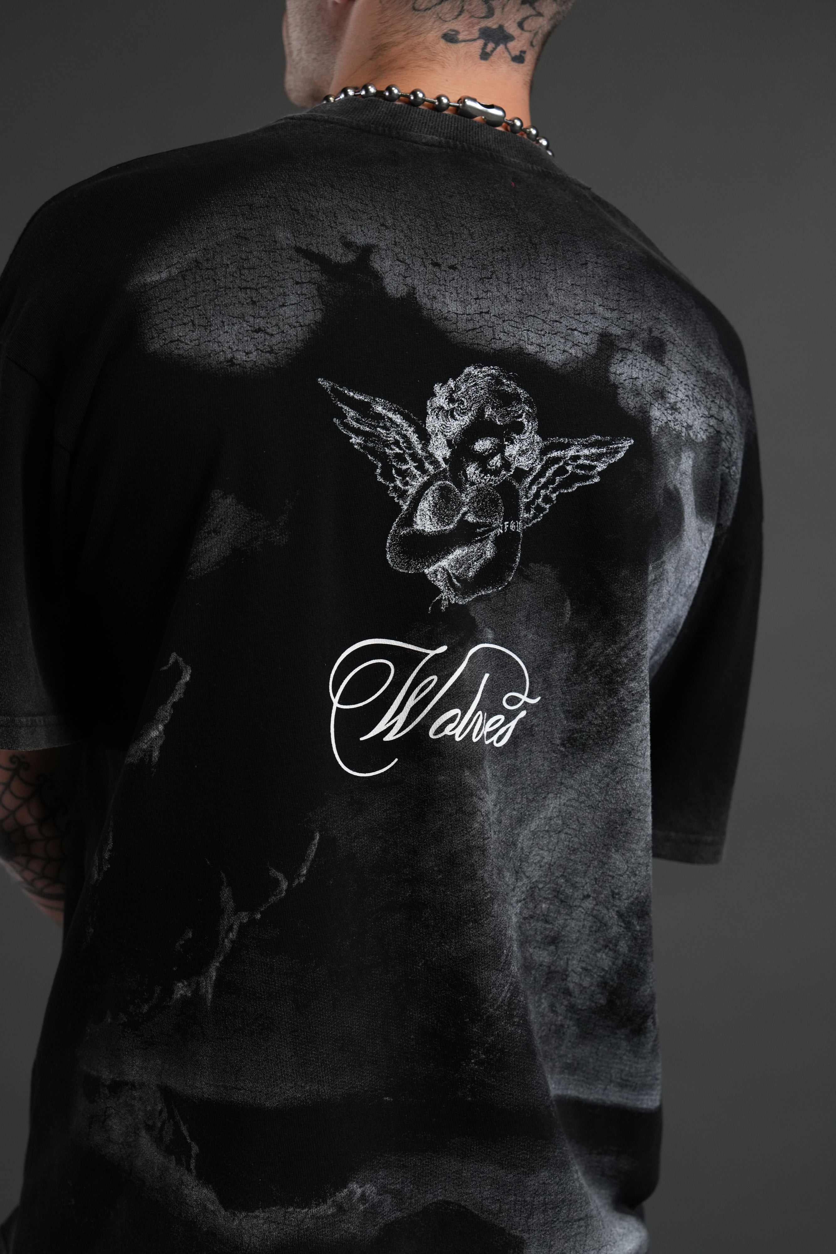 (1 Of 500) Divine Light "Premium" Oversized Tee in Black