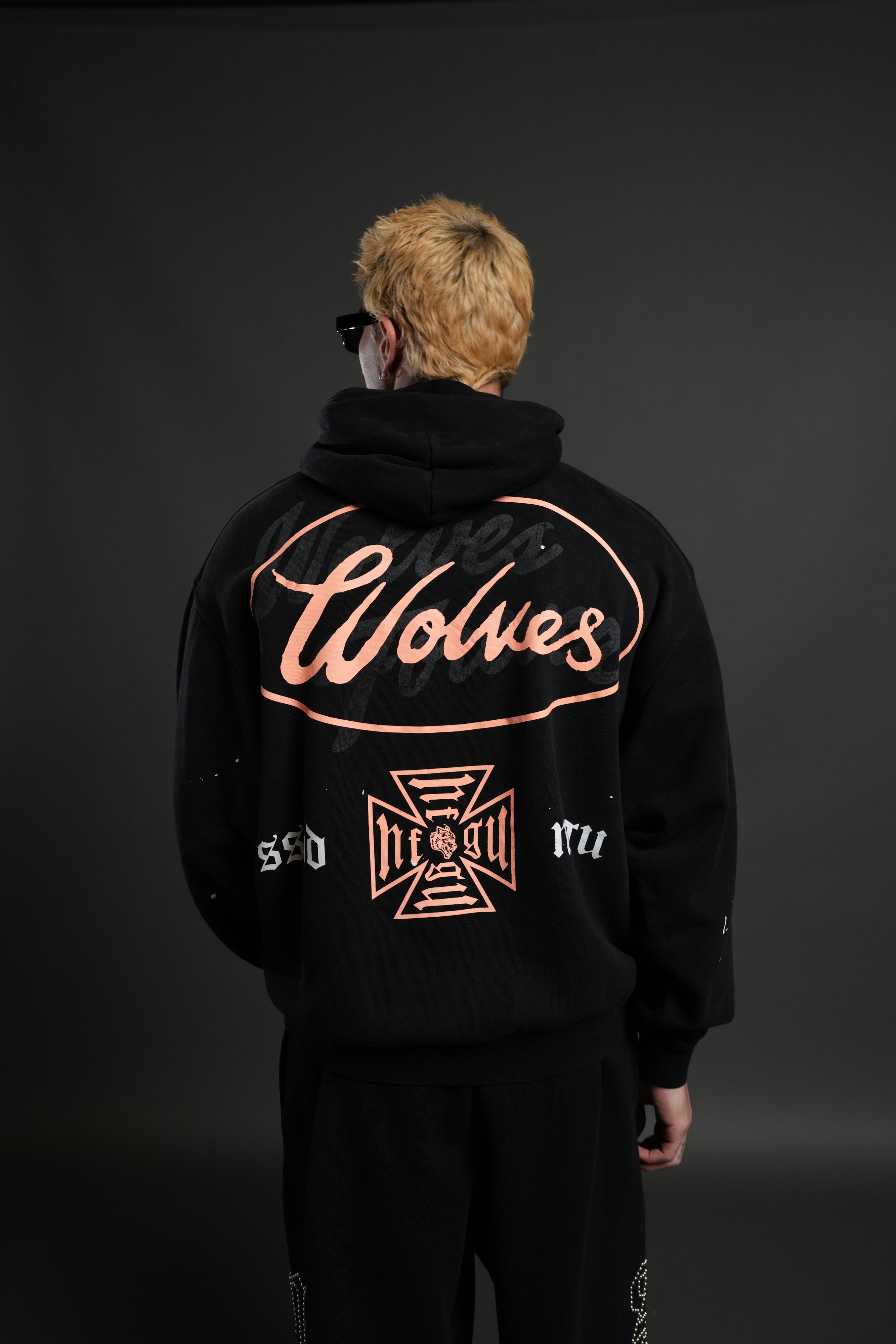 DSA FRVR "Pierce" Hoodie in Black Drift Wash