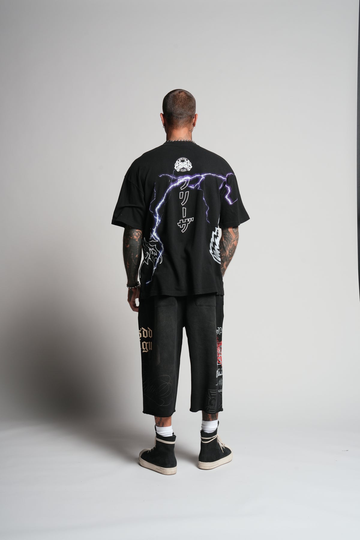Frieza Energy "Premium" Oversized Tee in Black