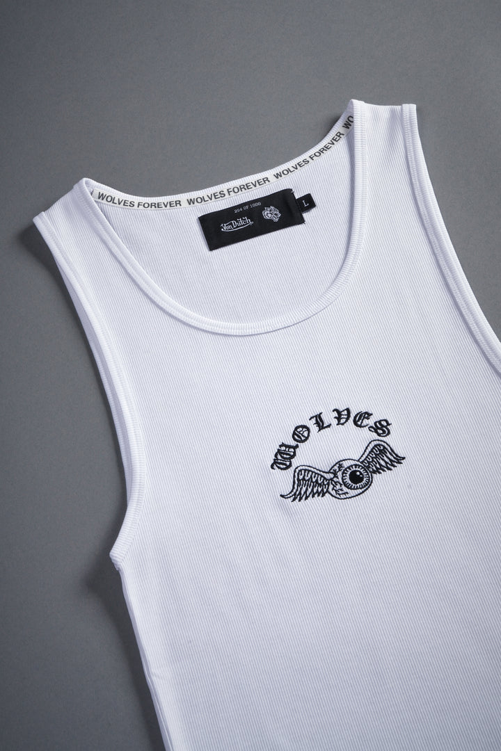 VD Chopper Ribbed Tank V2 in White