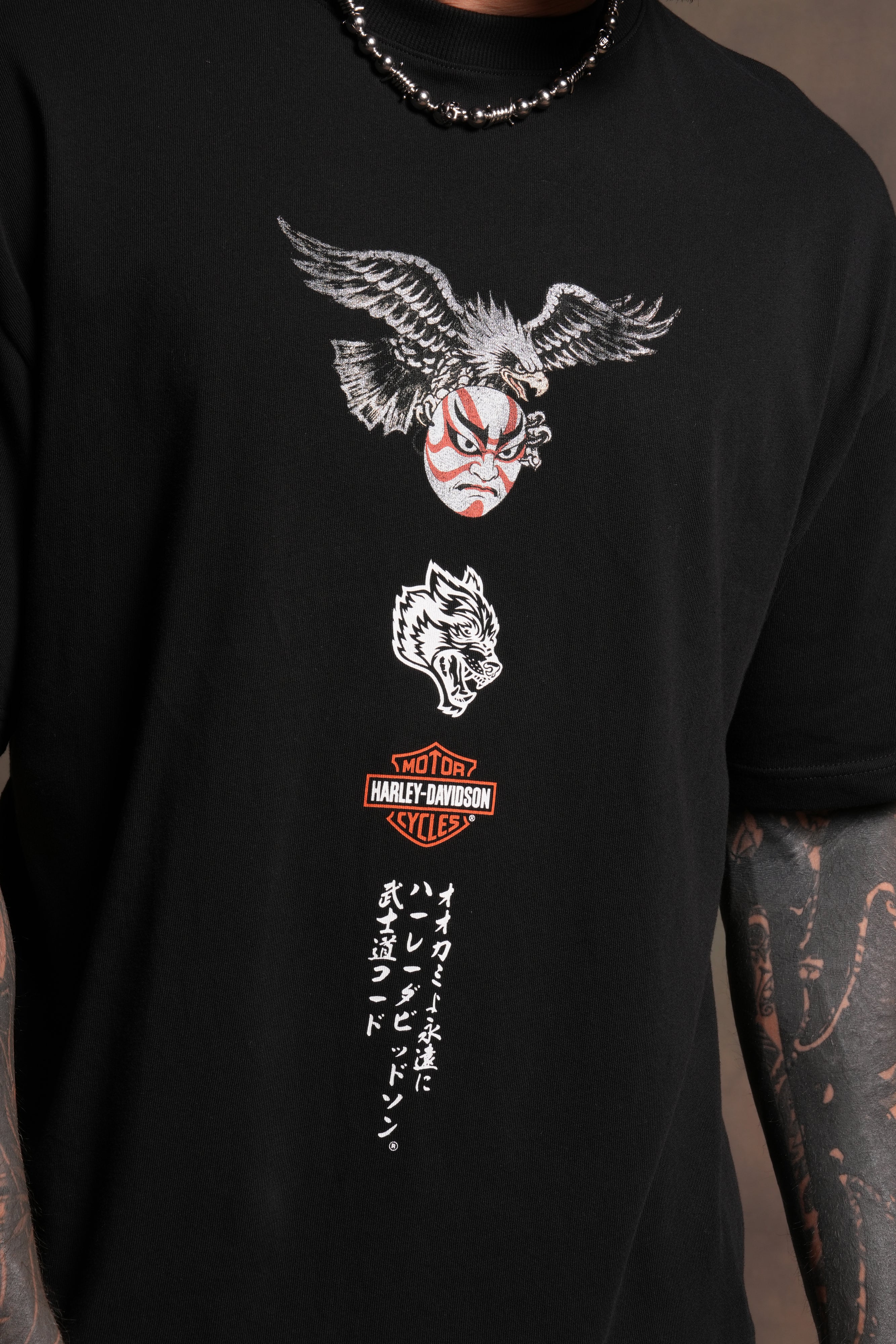The Eagle & The Skull Premium Tee in Black