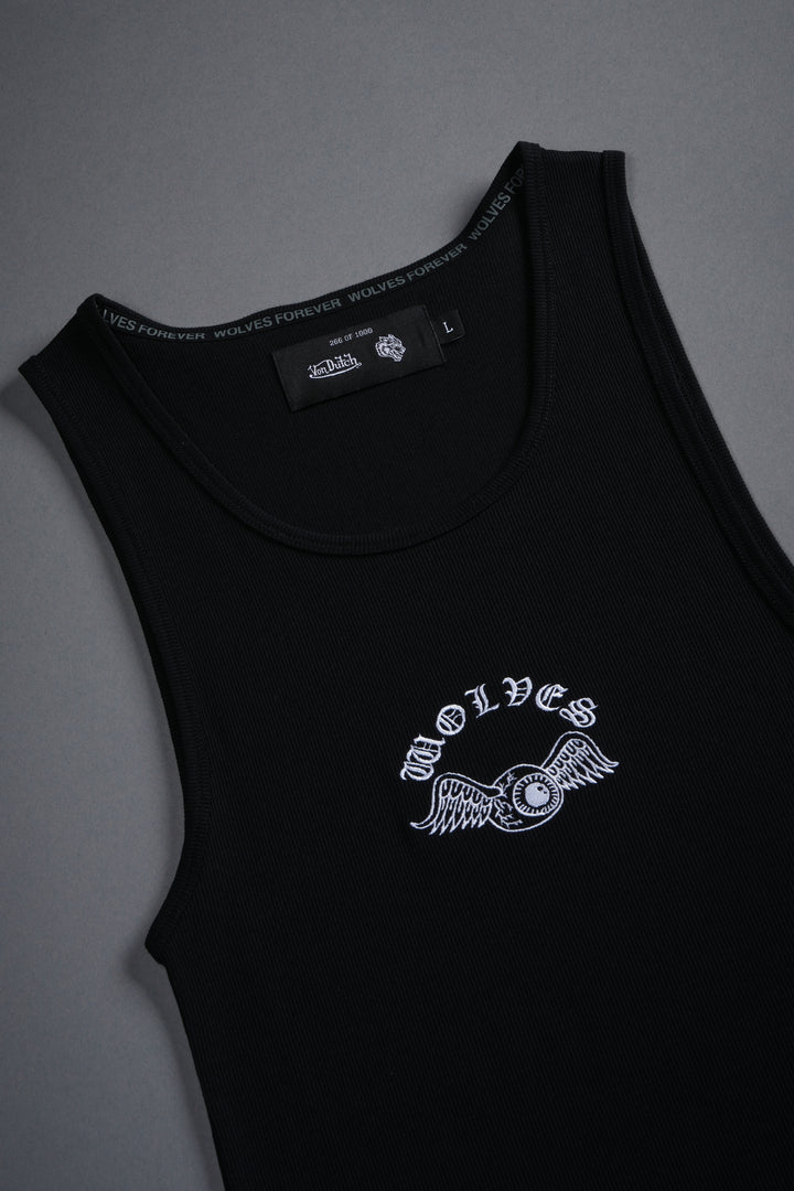 VD Chopper Ribbed Tank V2 in Black
