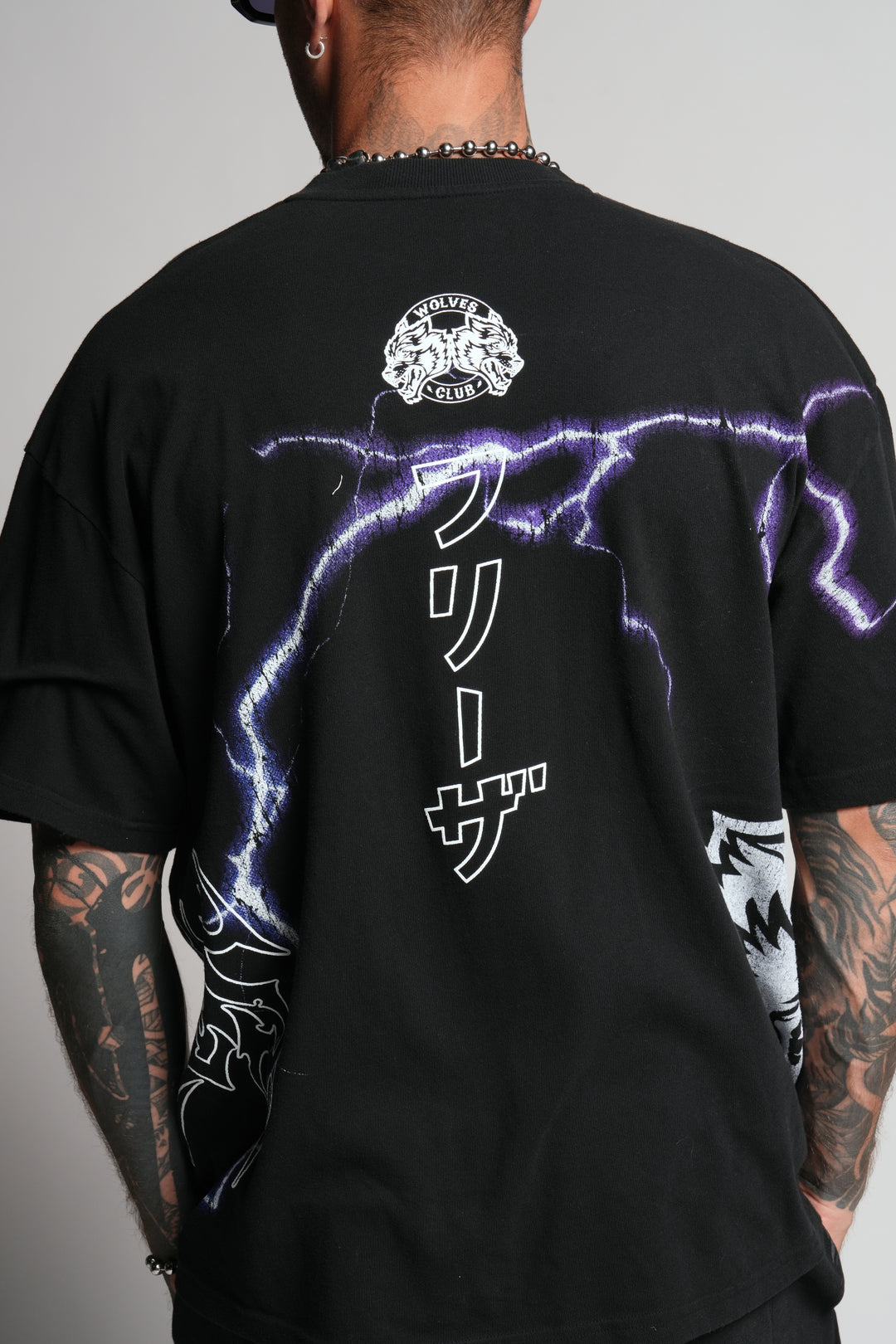 Frieza Energy "Premium" Oversized Tee in Black